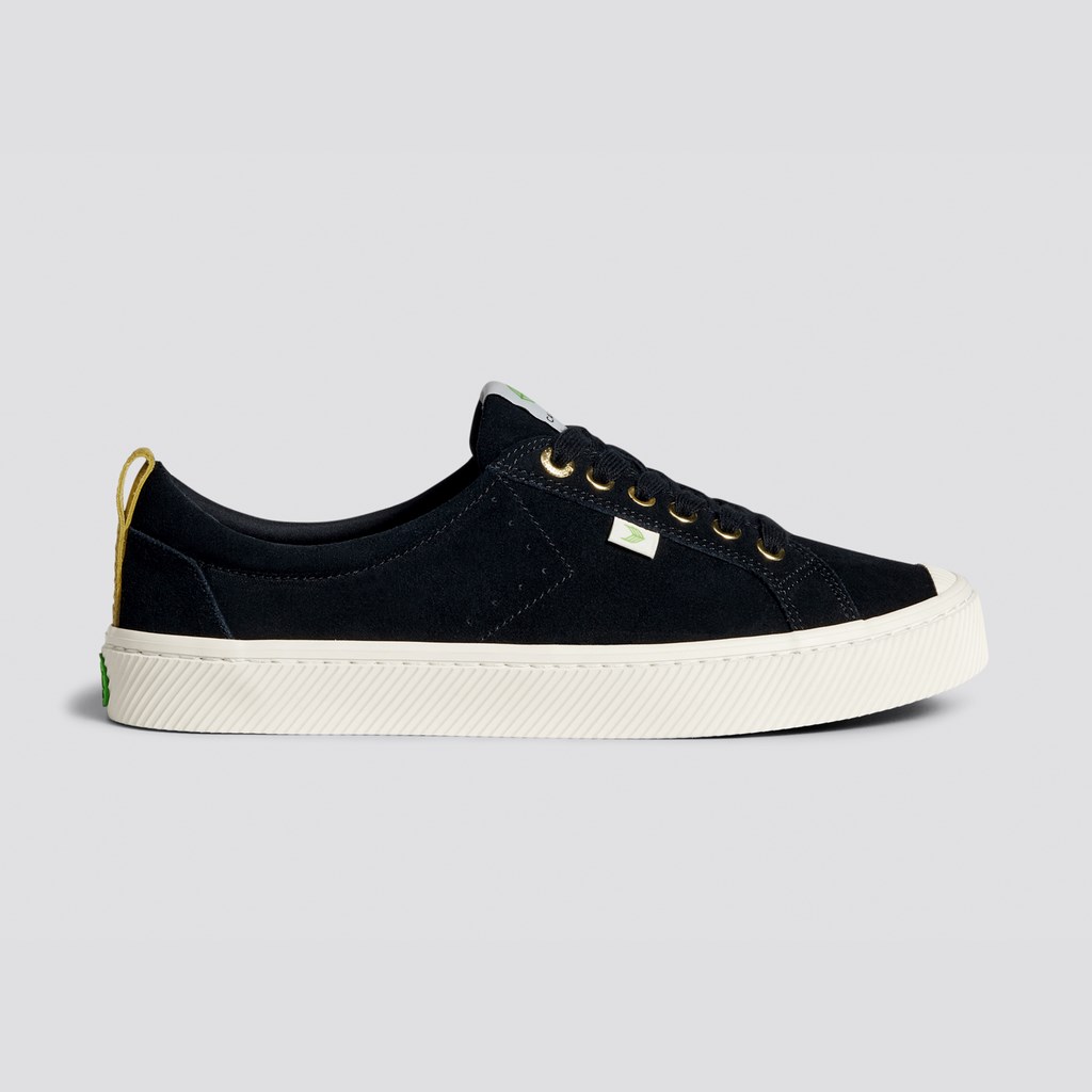 OCA LOW Cariuma Low Top Daim Noir Femme | KUT-3397172